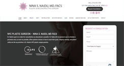 Desktop Screenshot of naiduplasticsurgery.com