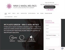 Tablet Screenshot of naiduplasticsurgery.com